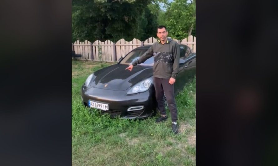 На парковці знайшли покинутий 24 лютого Porsche (відео)